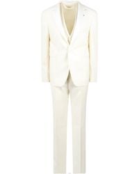 Tagliatore - Single-Breasted Suit Three-Piece Suit - Lyst