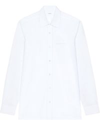 Givenchy - Paris Logo Jacquard Long-Sleeved Shirt - Lyst