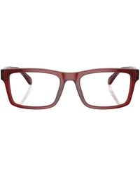 Emporio Armani - Rectangular Frame Glasses - Lyst