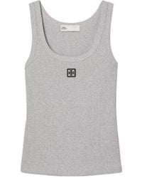 Tory Burch - Scoop Logo Tank Top - Lyst