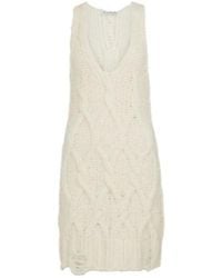 Acne Studios - Cable-Knit Wool-Blend Minidress - Lyst