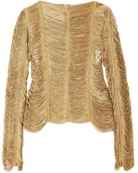 Tom Ford - Fringed Open-Knit Top - Lyst