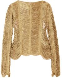 Tom Ford - Fringed Open-Knit Top - Lyst