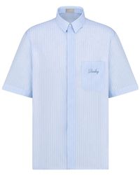 Dior - Short-Sleeved Shirt With Ling Embroidery - Lyst
