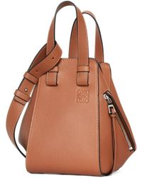 Loewe - Hammock Logo Embossed Shoulder Bag - Lyst