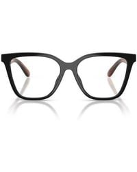 Emporio Armani - Square Frame Clip-On Sunglasses - Lyst