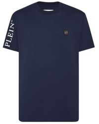 Philipp Plein - Logo-Patch Cotton T-Shirt - Lyst