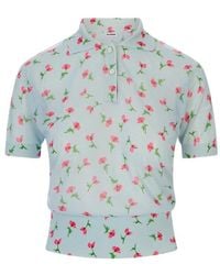 Jil Sander - Floral Slim-Fit Polo T-Shirt - Lyst