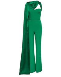 Safiyaa - Lollian Marmont Caped Jumpsuit - Lyst