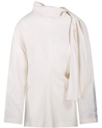 Studio Nicholson - Valery Tie-Neck Top - Lyst