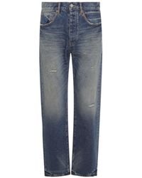 Purple Brand - Distressed Straight Leg Jeans - Lyst