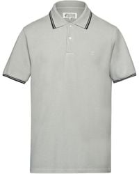 Maison Margiela - Logo Embroidered Polo Shirt - Lyst