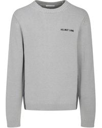 Helmut Lang - Logo Printed Panelled Jumper - Lyst