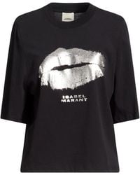 Isabel Marant - Printed Short-Sleeve T-Shirt - Lyst