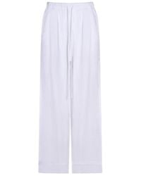 Thom Krom - Drawstring Wide-Leg Pants - Lyst