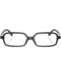 Miu Miu - Rectangular Optical Glasses - Lyst
