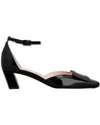 Roger Vivier - Belle Vivier Ankle Strap Lacquered Buckle Pumps - Lyst