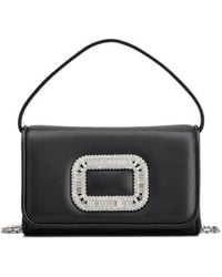 Roger Vivier - Embellished Foldover Top Tote Bag - Lyst