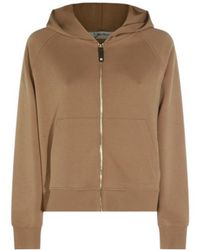 Max Mara - Long-Sleeved Hooded Knit Sweater - Lyst