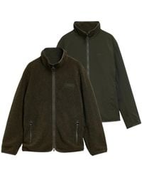 Barbour - Reversible Fleece Zip-Up Jacket - Lyst