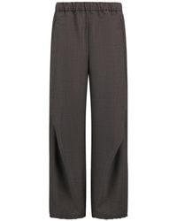 Herno - Laminar Wide-Leg Elastic Waist Pants - Lyst