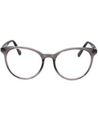 Moncler - Eyewear Oval Frame Glasses - Lyst