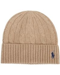 Polo Ralph Lauren - Cable-Knit Beanie Hat - Lyst
