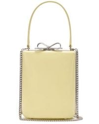 Self-Portrait - Bow Clasp Leather Tote Bag - Lyst
