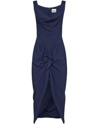 Vivienne Westwood - French Stretch Viscose Panther Midi Dress - Lyst