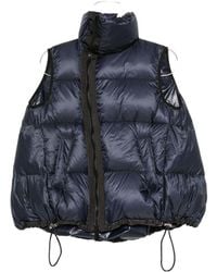 Sacai - Zipped Puffer Vest - Lyst