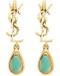 Saint Laurent - Cassandre Drop Earrings - Lyst