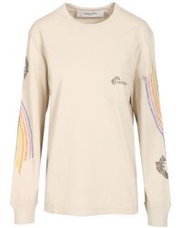Golden Goose - Graphic Printed Long Sleeved T-Shirt - Lyst