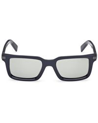 ZEGNA - Rectangle-Frame Sunglasses - Lyst