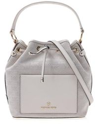 Michael Kors - Maeve Monogram-Print Bucket Bag - Lyst