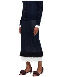 Bottega Veneta - Silk Double Knit Skirt - Lyst