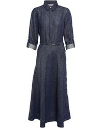Gabriela Hearst - Collared Long-Sleeved Dress - Lyst