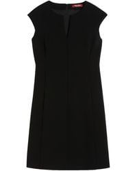 Max Mara - Giunto V-Notch Cap-Sleeves Dress - Lyst