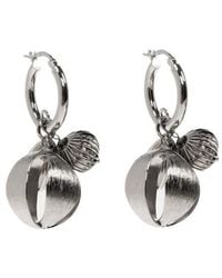 Marni - Sculptural Charm Hoop Earrings - Lyst