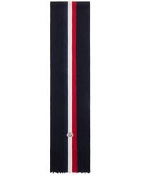 Moncler - Logo Patch Fringe Detailed Scarf - Lyst
