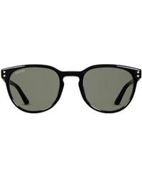 Gucci - Round Frame Asian Fit Sunglasses - Lyst