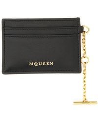 McQueen - Sling Logo Plaque Card Holder - Lyst