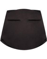 Courreges - Mini Skirt With Satin Finish - Lyst