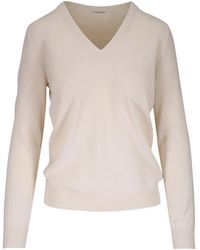 Brunello Cucinelli - V-Neck Sweater - Lyst
