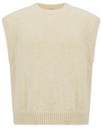 Herno - Laminar Sleeveless Crew Neck Knitted Sweater - Lyst