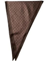 Gucci - Printed Silk Scarf - Lyst