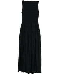 Doen - Shirred Sleeveless Midi Dress - Lyst