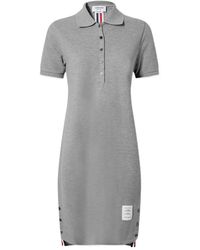 Thom Browne - Asymmetric Hem Mini Polo Dress - Lyst
