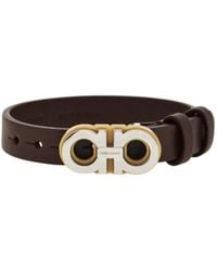 Ferragamo - Ferragamo Double Gancini Bracelet - Lyst