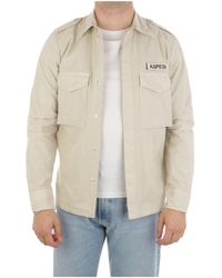 Aspesi - Garment-Dyed Military Shirt - Lyst