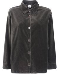 Aspesi - Snap-Button Long-Sleeve Casual Jacket - Lyst